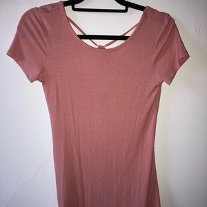 Peach/pink mini dress